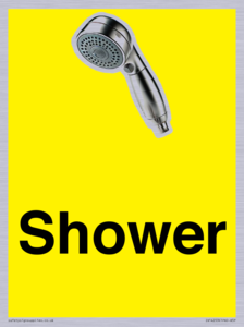 Shower Dementia Friendly Yellow 